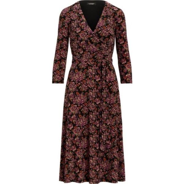 vestiti Lauren Petite marrone a fiori