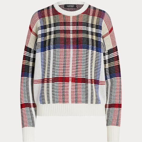 maglieria Lauren multicolore scozzese