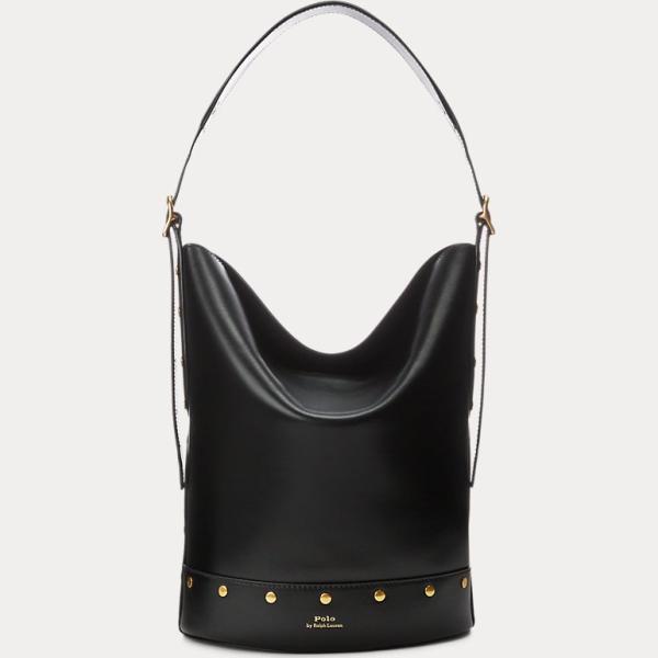 borse a secchiello Polo Ralph Lauren nero con stampe