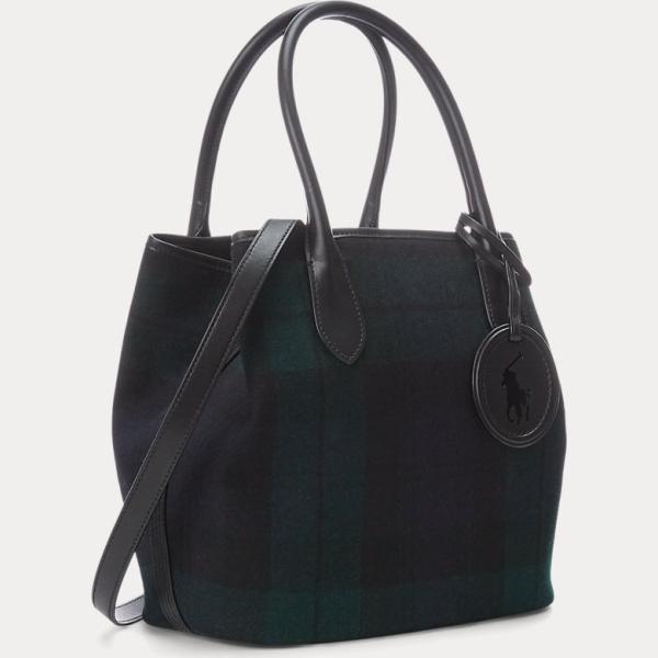 borse tote Polo Ralph Lauren nero scozzese