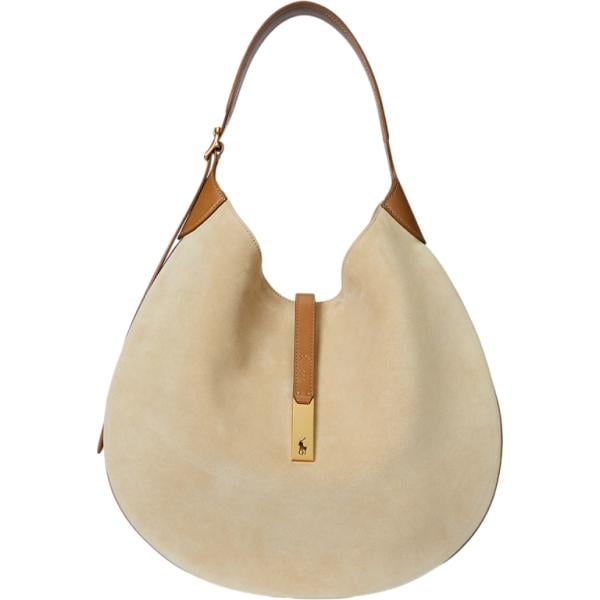 borse a spalla Polo Ralph Lauren marrone