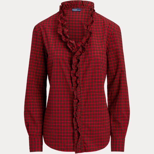 camicie Polo Ralph Lauren rosso scozzese