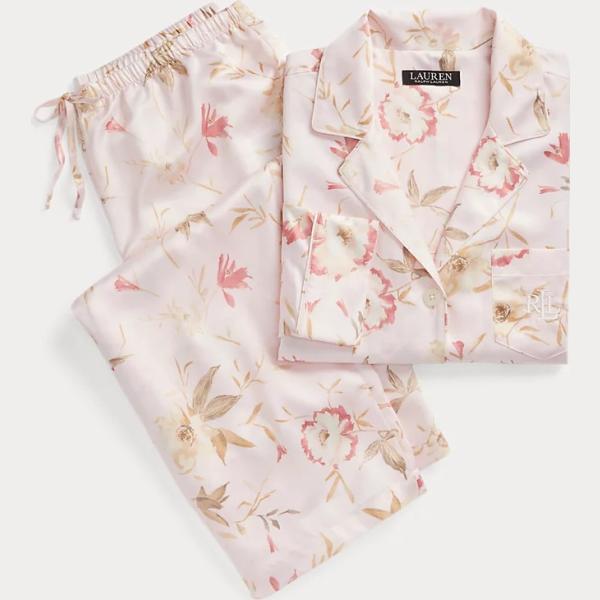 pigiama Lauren rosa a fiori
