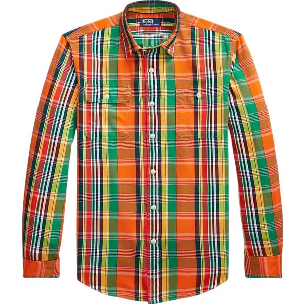 camicie Polo Ralph Lauren grigio scozzese