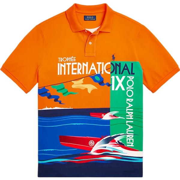 polo Polo Ralph Lauren arancione con stampe