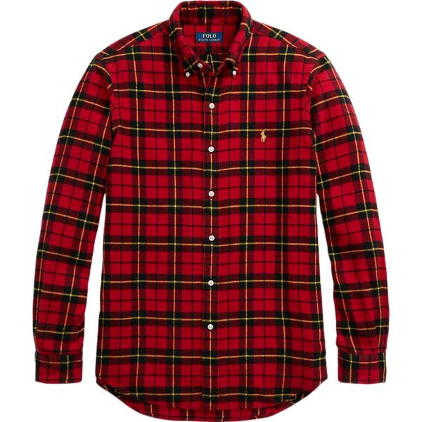 camicie Polo Ralph Lauren marrone scozzese