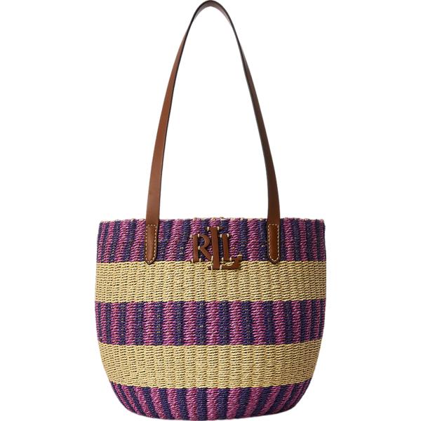 borse tote Lauren multicolore a righe