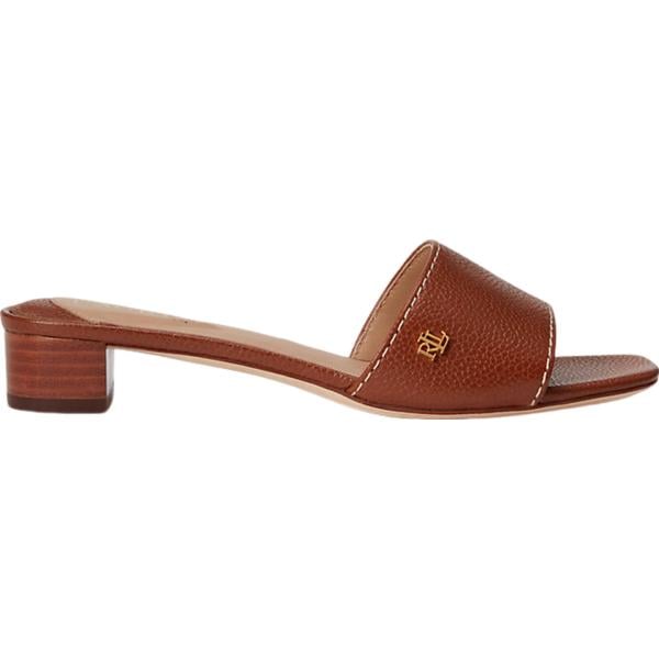 sandali in pelle Lauren marrone