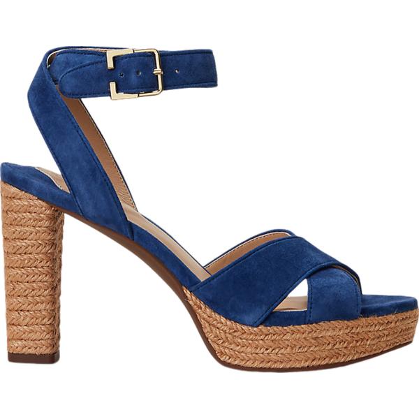 sandali col tacco Lauren blu