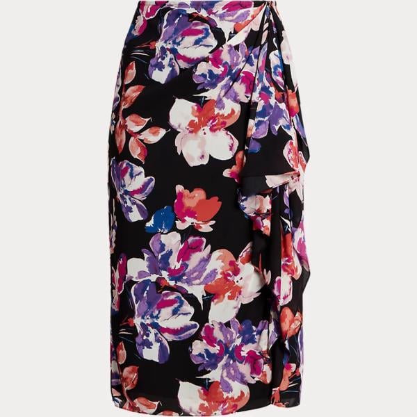 gonne Lauren Curve multicolore a fiori