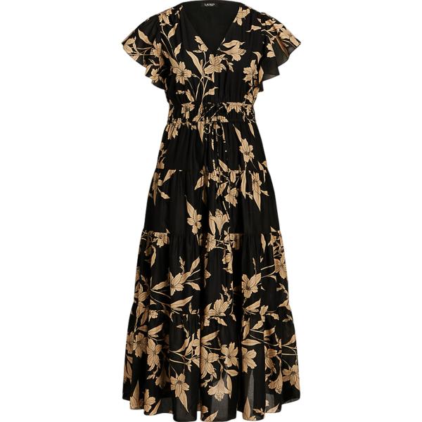 vestiti lunghi Lauren Curve nero a fiori