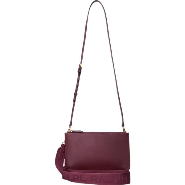 borse a tracolla Lauren rosso con stampe