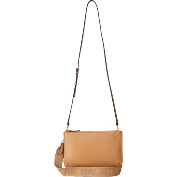 borse a tracolla Lauren marrone con stampe