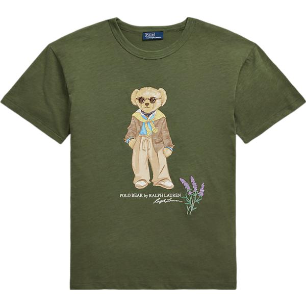 t-shirt Polo Ralph Lauren verde con stampe