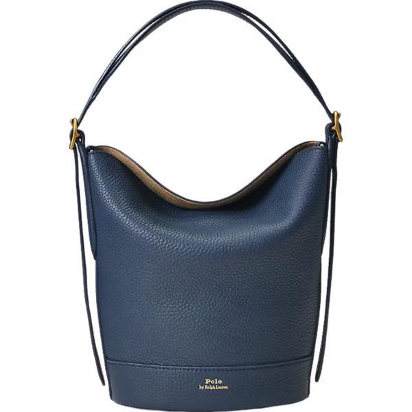 borse a secchiello Polo Ralph Lauren blu con stampe