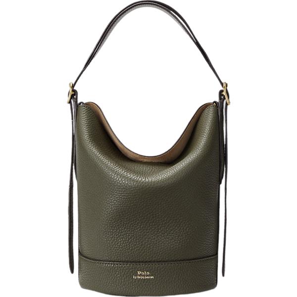 borse a secchiello Polo Ralph Lauren verde con stampe