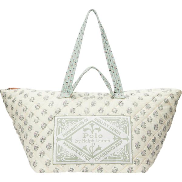 borse tote Polo Ralph Lauren grigio a fiori