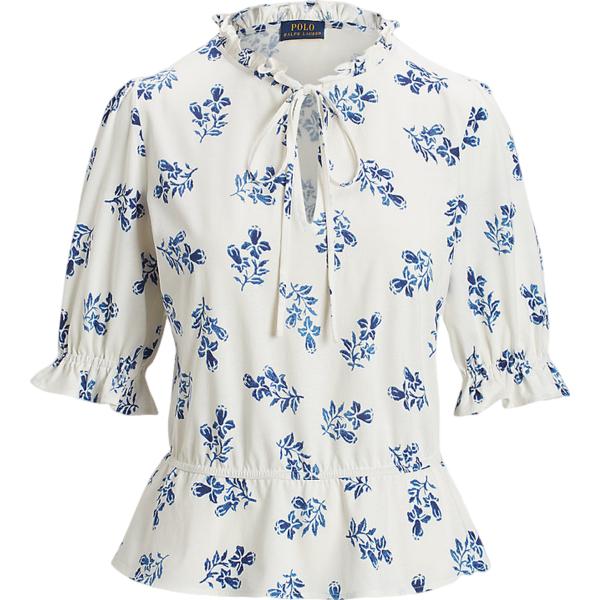 top Polo Ralph Lauren grigio a fiori