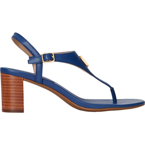 sandali in pelle Lauren blu