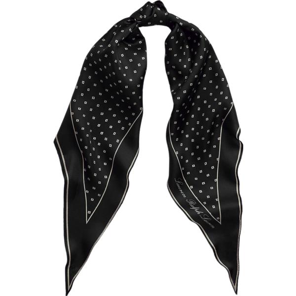 foulard Lauren nero geometrica