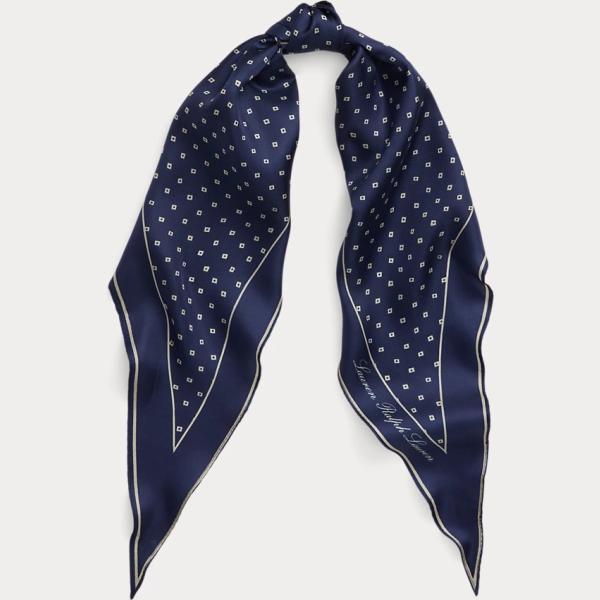 foulard Lauren blu geometrica