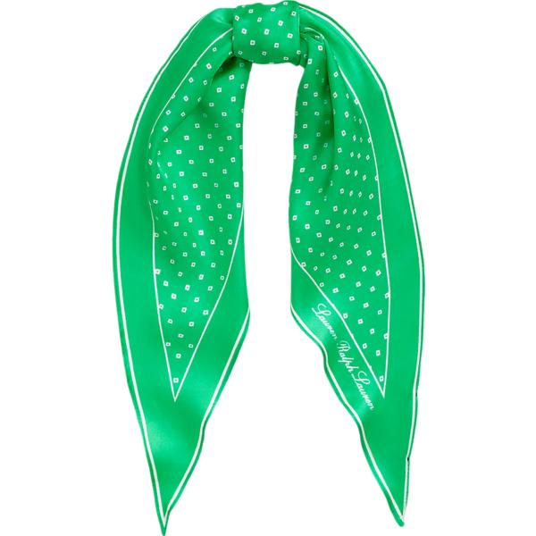 foulard Lauren verde geometrica