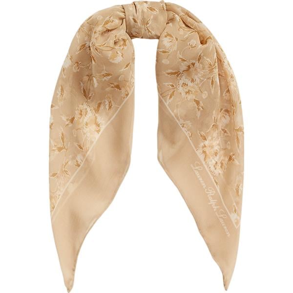 foulard Lauren marrone a fiori