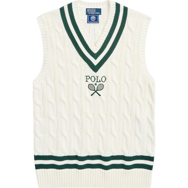 maglieria Polo Ralph Lauren bianco con stampe