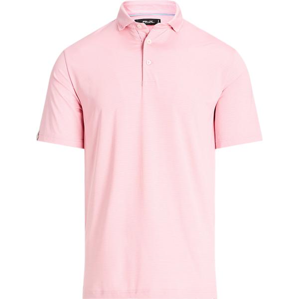 polo RLX Golf rosa a righe
