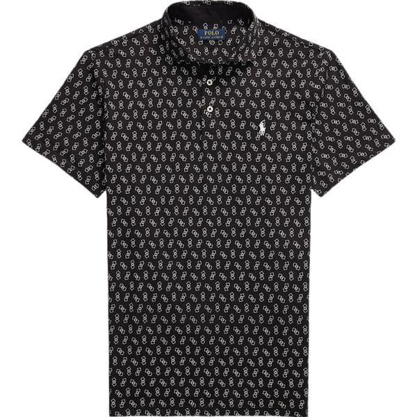 polo RLX Golf nero con stampe