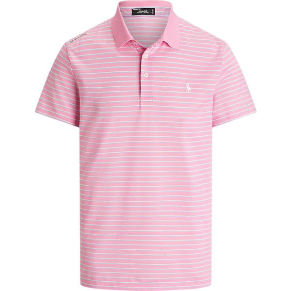 polo RLX Golf rosa a righe