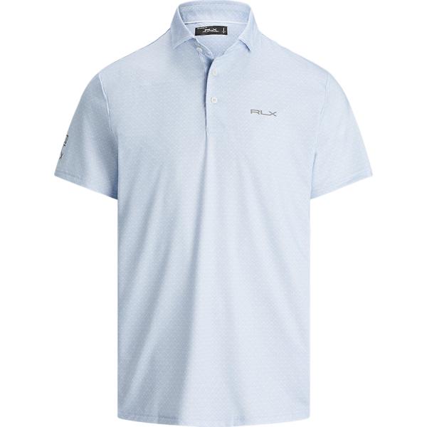 polo RLX Golf viola con stampe