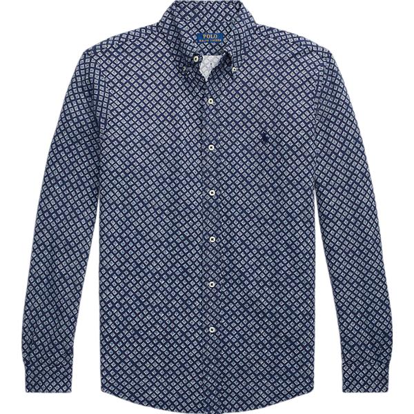 camicie Polo Ralph Lauren blu con stampe