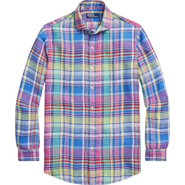 camicie Polo Ralph Lauren viola scozzese