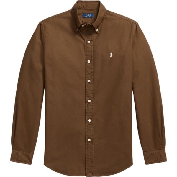 camicie Polo Ralph Lauren marrone