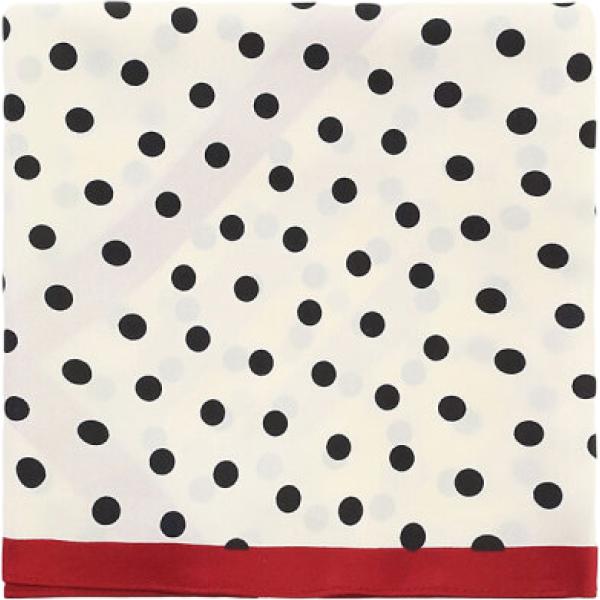 foulard Imperial bianco a pois