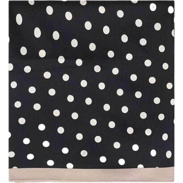 foulard Imperial nero a pois