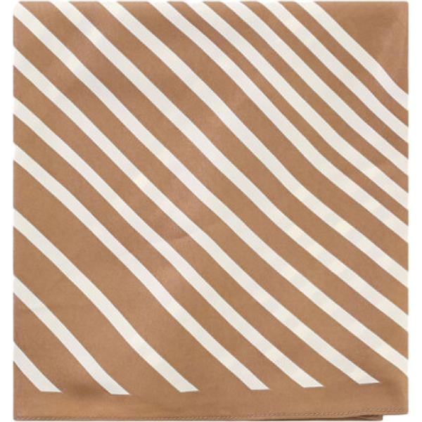 foulard Imperial marrone con stampe