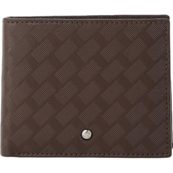 Portafoglio da uomo in marrone scuro geometrica Imperial