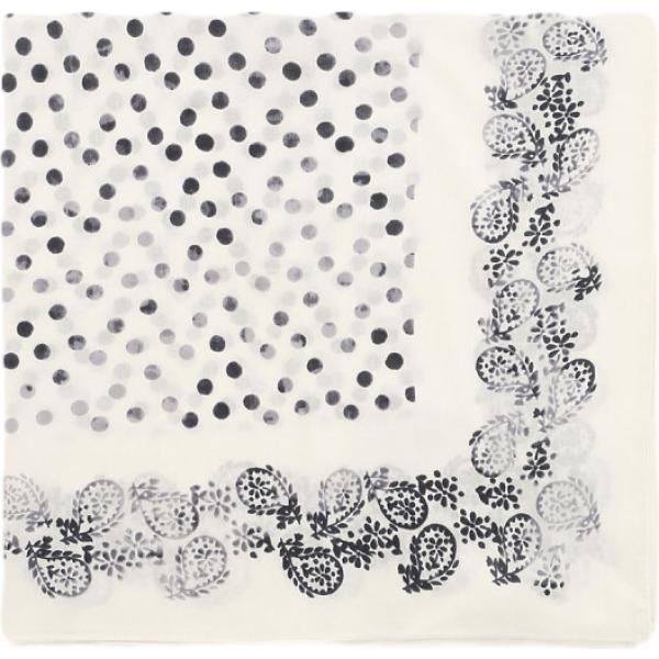 foulard Imperial bianco a pois