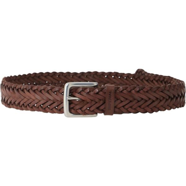 Cintura da uomo in marrone scuro con fibbia in metallo Imperial