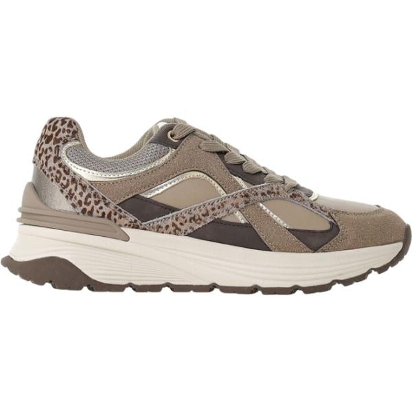 Sneakers da donna in marrone scuro animalier Imperial