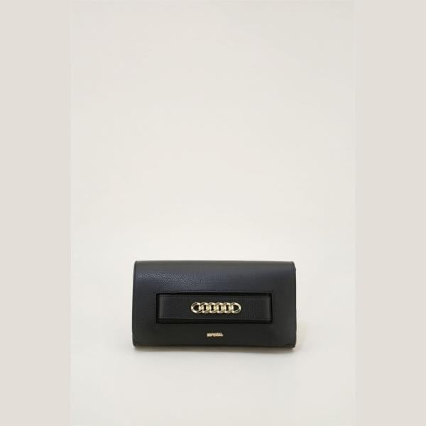 pochette Imperial nero tinta unita