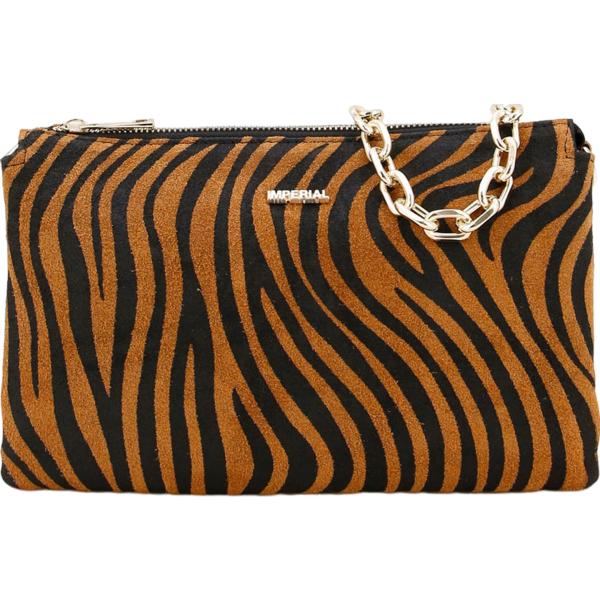 pochette Imperial marrone animalier
