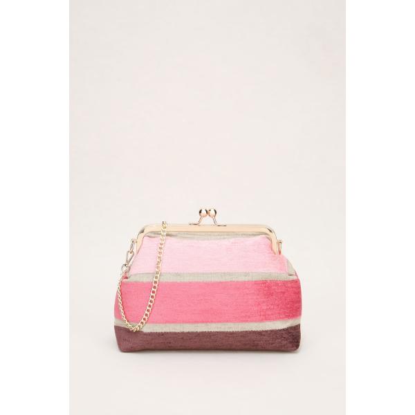 pochette Imperial rosa a righe