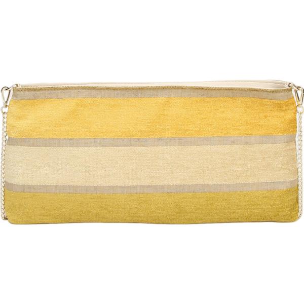 pochette Imperial giallo a righe