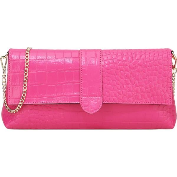 pochette Imperial rosa tinta unita