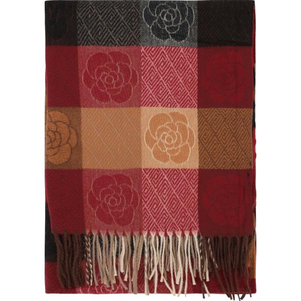 foulard Imperial rosso a quadri