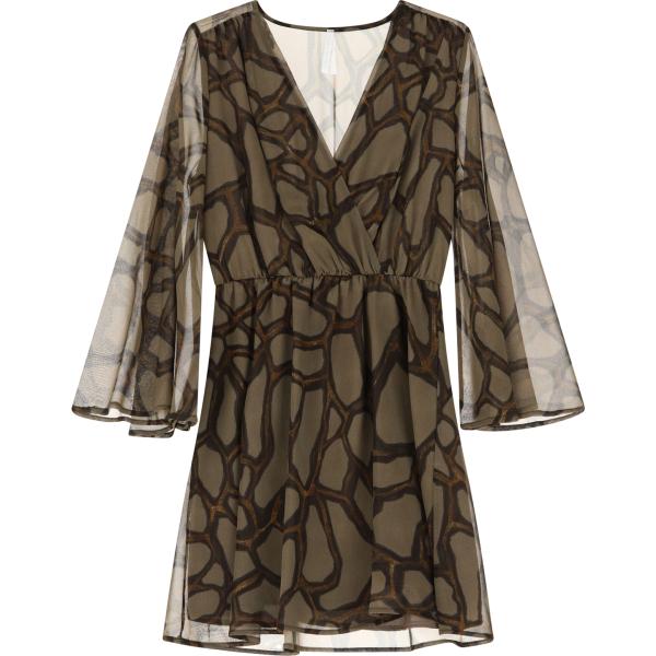 vestiti corti Imperial marrone con stampe
