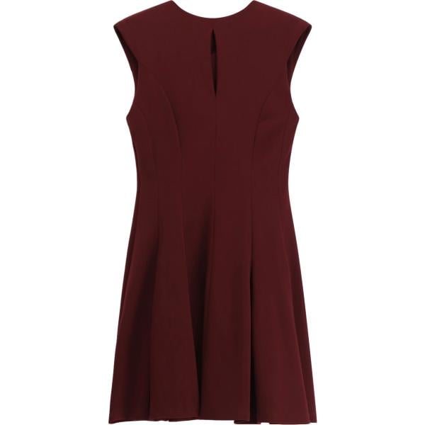 vestito corto da donna in marrone scuro girocollo corto con zip Imperial